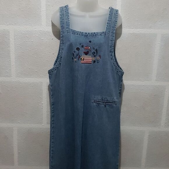 C.J. Banks Patriotic Denim Maxi Dress - Picture 1 of 8
